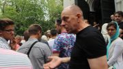 Прага 16 августа 2015 г. Успенская церковь. Подстрекательства со стороны раскольников и провокаторов